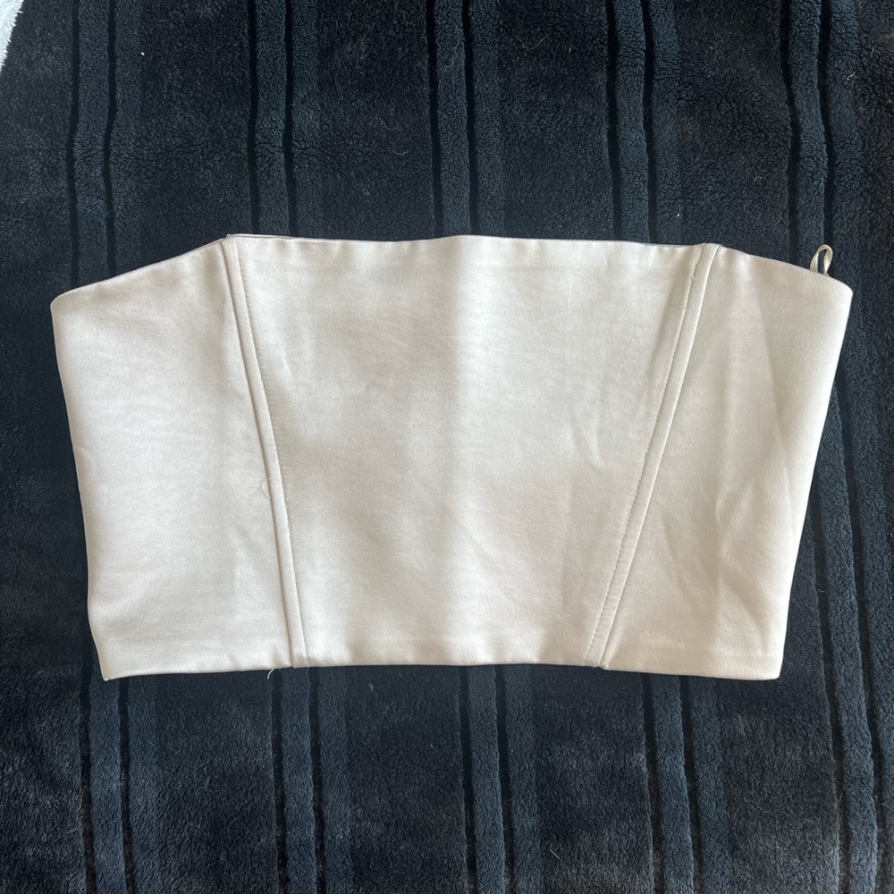 Zara champagne corset top